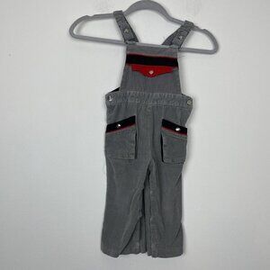 Kids Toddler Popsicle Brand Gray Corduroy Overalls Size 20 Months
